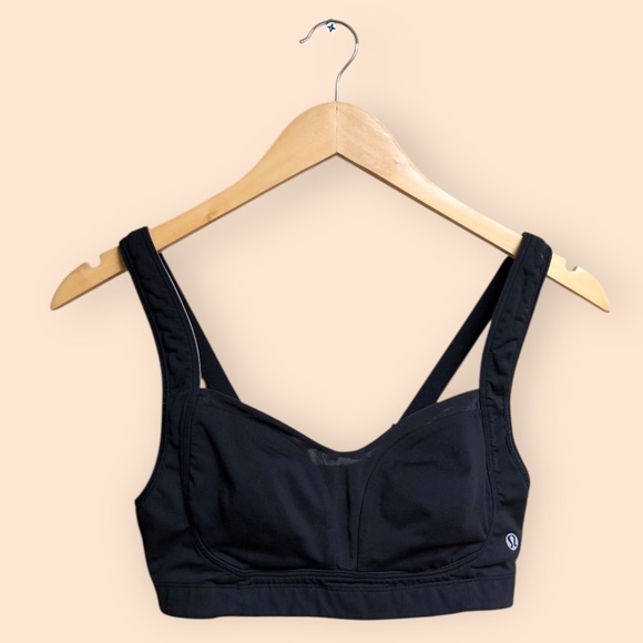 Lululemon Ta Ta Tamer II Black Sports Bra Athleisure Athletic Women’s Size 34C - Picture 1 of 16